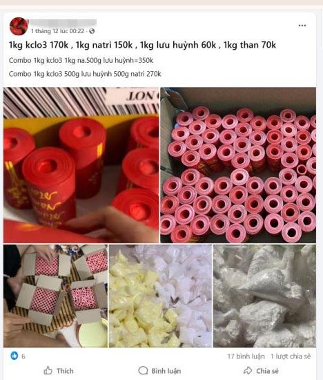 Pháo nổ trái phép - hiểm họa khó lường