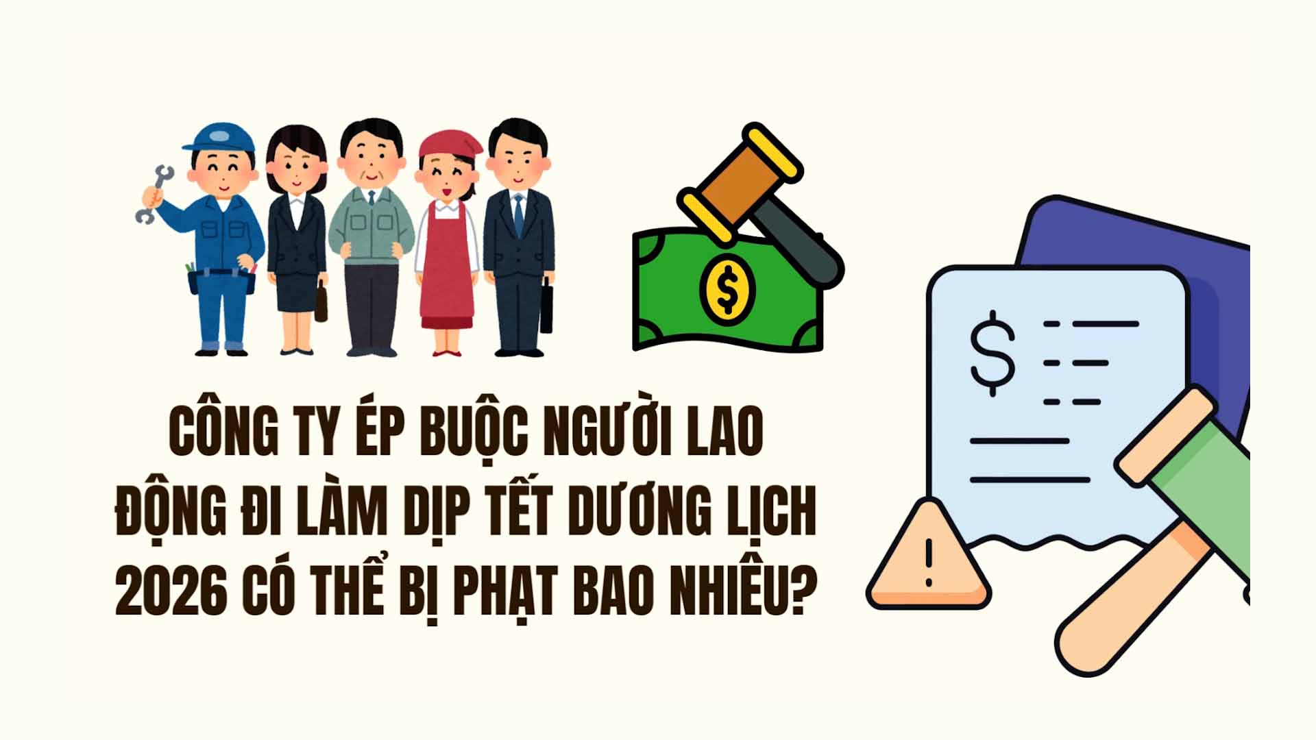 Fines when companies force employees to go to work during the 2026 New Year holiday