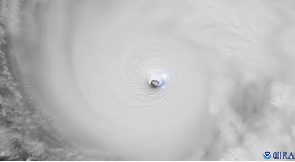 Bao Melissa la sieu bao manh nhat hanh tinh nam 2025. Anh: NOAA