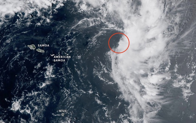 Low pressure is operating in the southern Pacific Ocean. Photo: NOAA