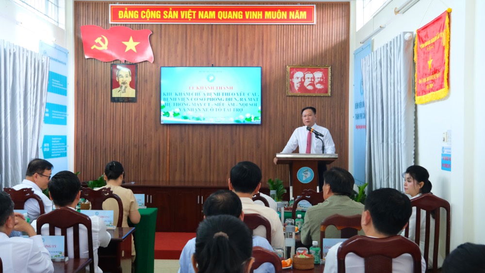 Quang canh buoi le tai Benh vien Ung buou TP Can Tho. Anh: Phong Linh.