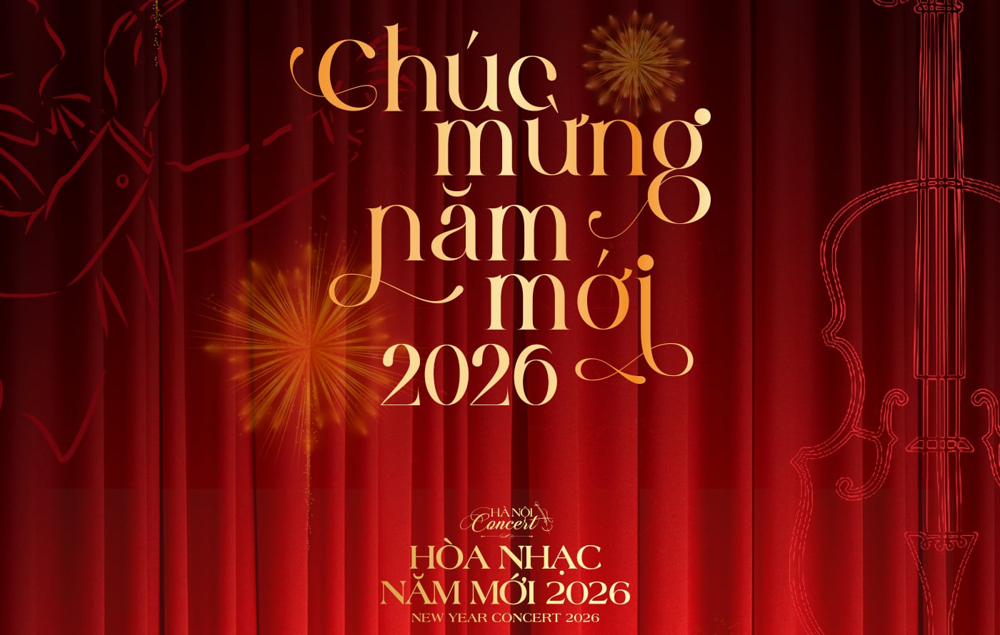 하노이 라디오-텔레비전 방송국이 주최하는 "하노이 콘서트 - 2026년 새해 콘서트" 프로그램. 사진: 조직위원회