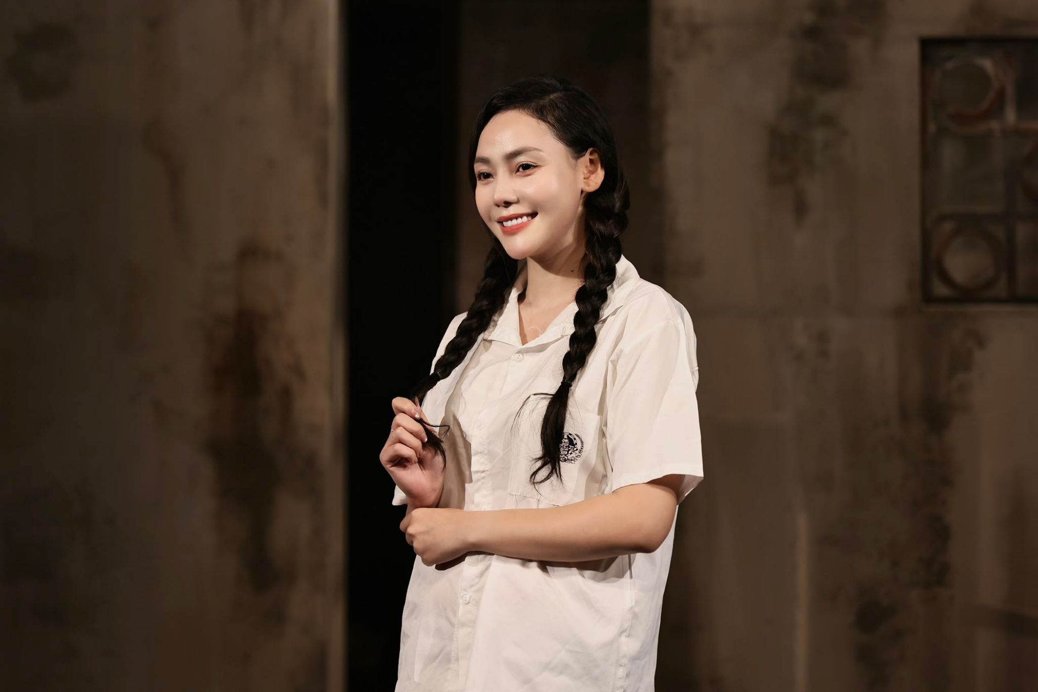 Dien vien Huyen Trang vai Mai Huong trong vo “Quan khu Nam Dong“. Anh: Nhan vat cung cap