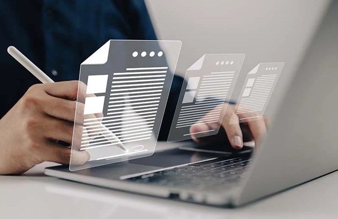 Electronic labor contracts converted from paper labor contracts are implemented according to the provisions of Clause 1, Article 12 of the Law on Electronic Transactions. Photo: VGP