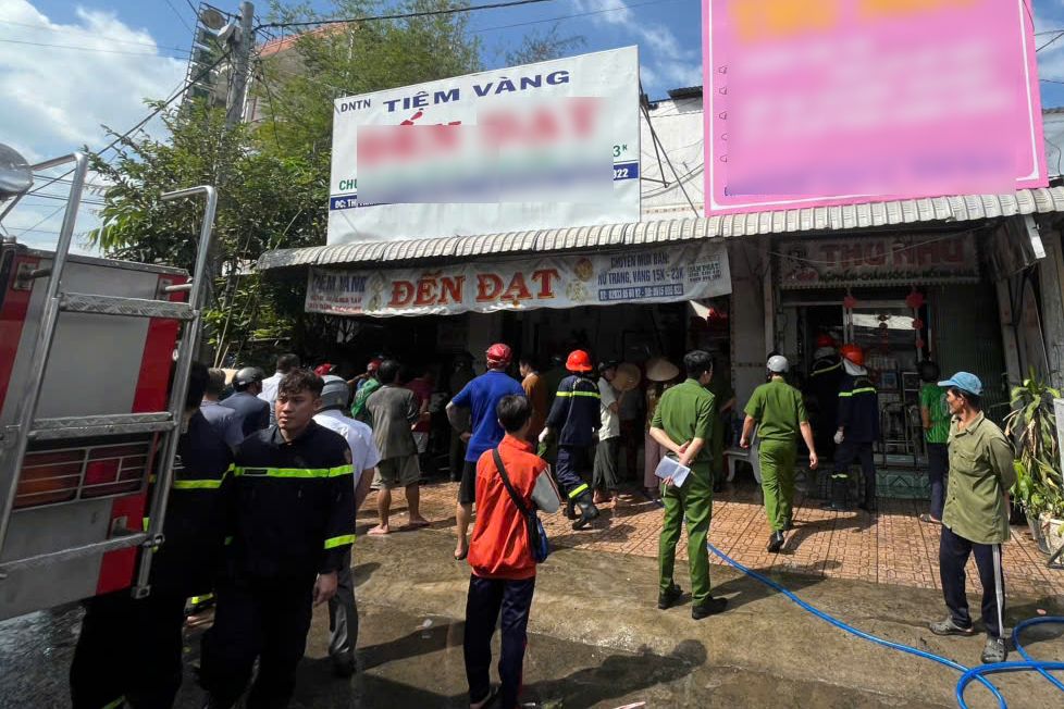 Hien truong noi vu chay xay ra. Anh: Phong Huy