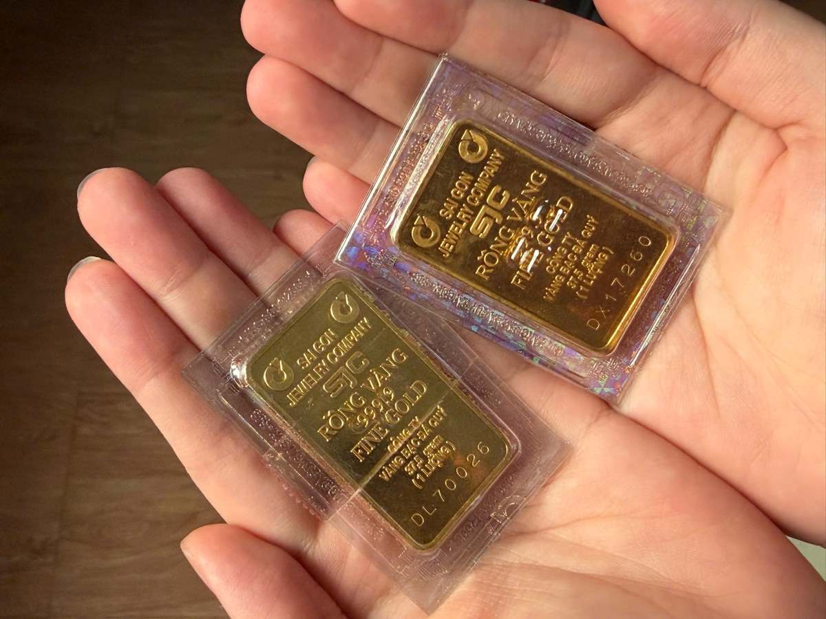 Domestic SJC gold bar prices are traded at 150.8 - 152.8 million VND/tael (buying - selling). Photo: Khanh Minh