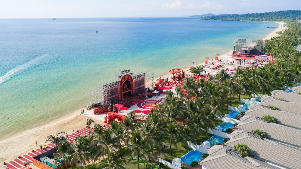 Canh dep bai bien khu vuc Bac dao Phu Quoc. Anh: Vingroup