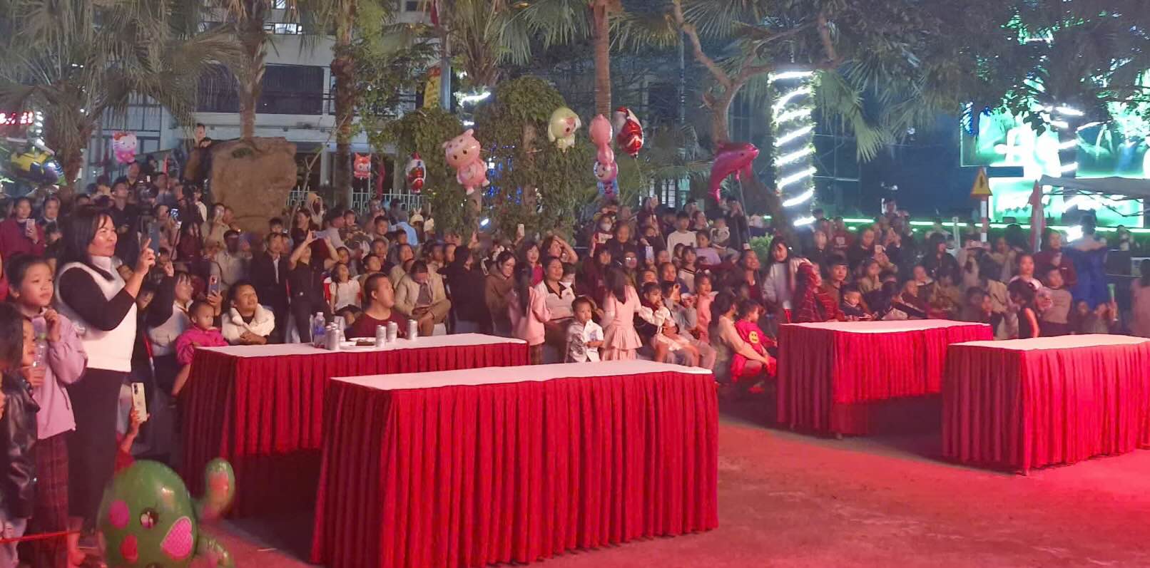 Rat dong nguoi dan va du khach den xem chuong trinh. Anh: Thanh Trung