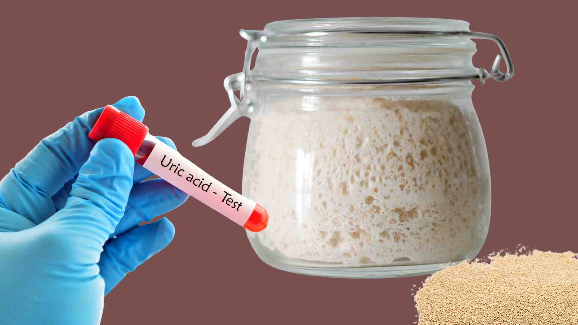 Using fermentation properly does not make uric acid high. Graphics: Ha May