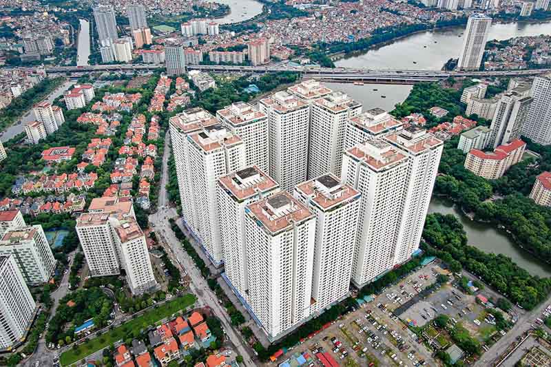 HH Linh Dam apartment complex (Hoang Liet ward, Hanoi). Photo: Trung Nguyen