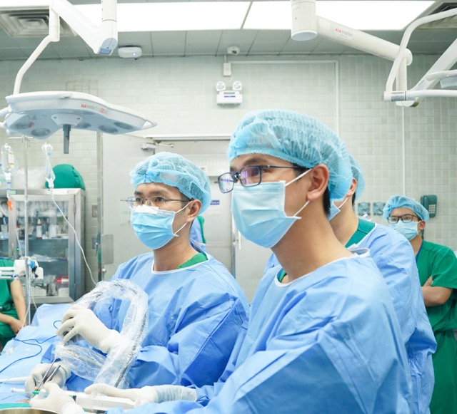The patient underwent successful surgery thanks to 4k-ICG endoscopic Agency. Photo: BVCC