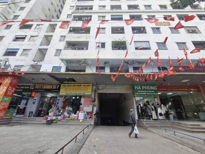 A corner of HH Linh Dam apartment building (Hoang Liet ward, Hanoi). Photo: Thu Giang