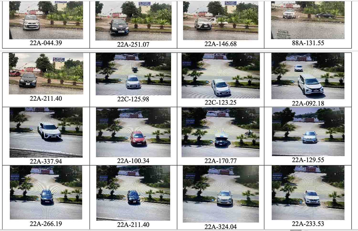 Hang loat xe tap lai tai Truong Trung cap Cong nghe Viet Nhat vi pham luat giao thong. Anh: Viet Bac.