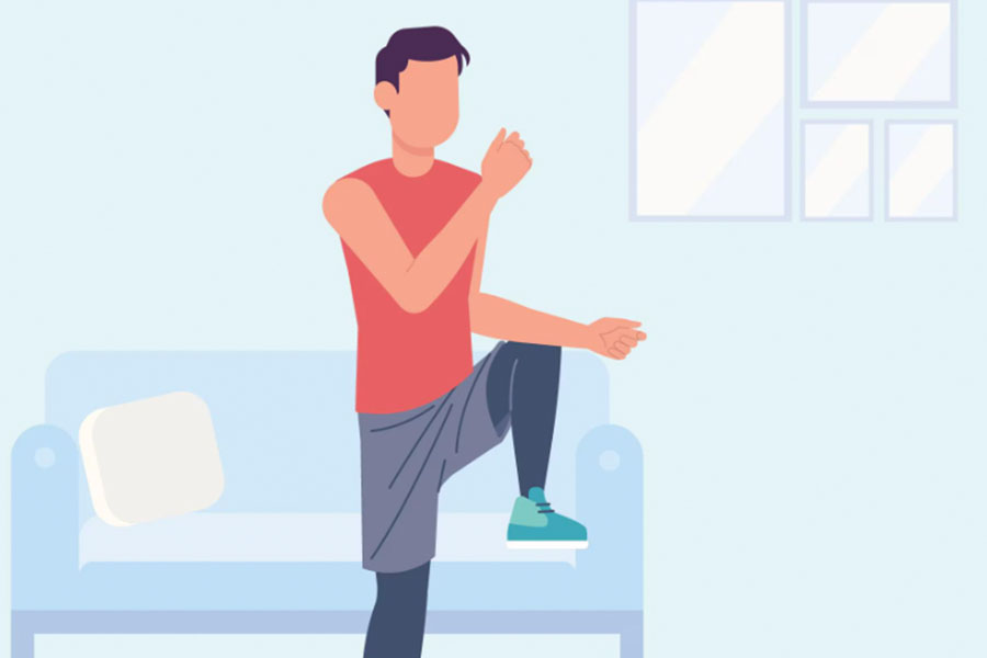 Poor ability to maintain balance warns of many serious health problems. Graphics: Thien Nhan