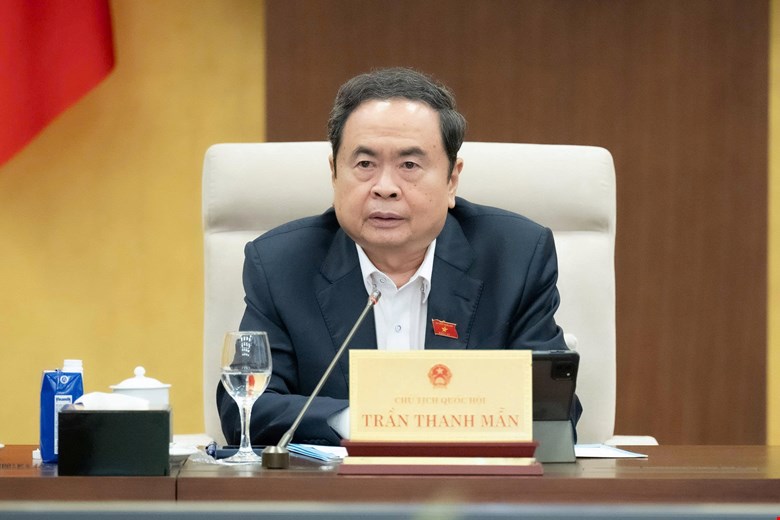 Uy vien Bo Chinh tri, Chu tich Quoc hoi Tran Thanh Man. Anh: Quochoi.vn