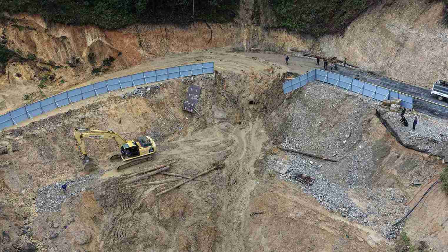 Sat lo xay ra tai duong tam tranh diem sat lo hom 19.11 tren deo Mimosa. Anh: Phuc Khanh