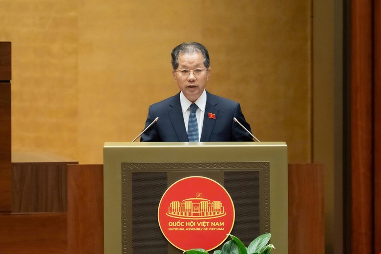 Chief Justice of the Supreme People's Court Nguyen Van Quang said that the authority to appoint Chief Justice of the Special Court currently has 2 different views. Photo: Quochoi.vn