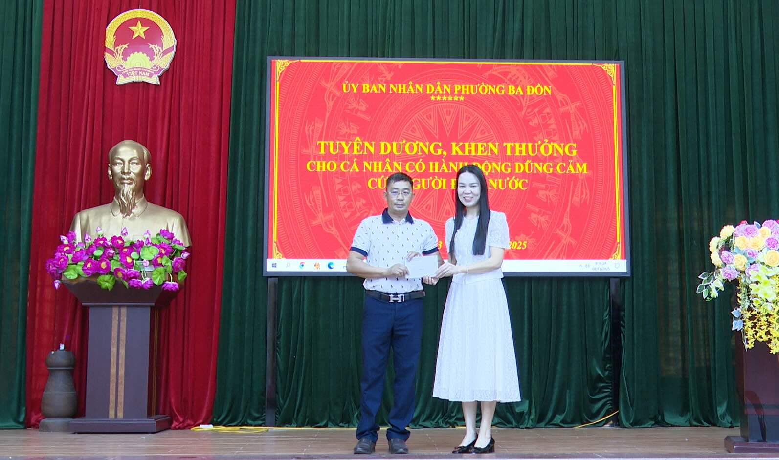 孫氏はこのボーナスを洪水の被害を受けた人々の支援に活用した。写真: ドク・ホアン