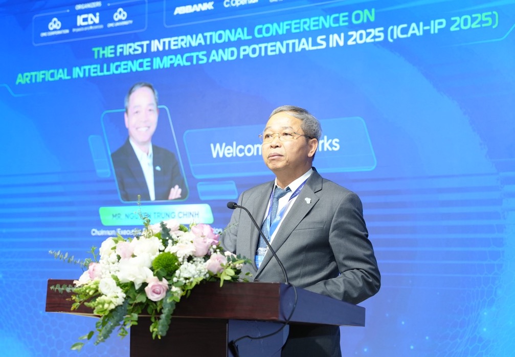 Ong Nguyen Trung Chinh – Chu khang dinh, tri tue nhan tao khong chi la mot xu the cong nghe ma con la dong luc then chot cua tang truong kinh te va doi moi sang tao. Anh: BTC 