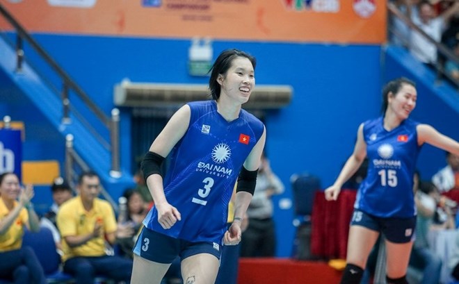 Tran Thi Thanh Thuy da ve nuoc de chuan bi cho SEA Games 33. Anh: Bong chuyen Viet Nam 