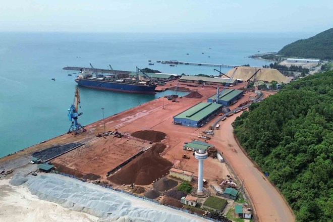 A corner of Vung Ang port gives Ha Tinh an advantage to attract investment in Vung Ang Economic Zone. Photo: Tran Tuan.