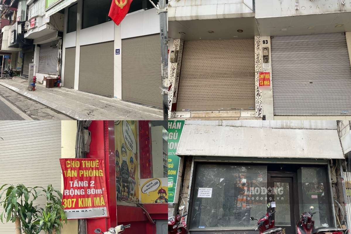 Con pho Kim Ma chung kien su “thao chay” cua nhieu cua hang kinh doanh dip cuoi nam. Anh: Thanh Binh 