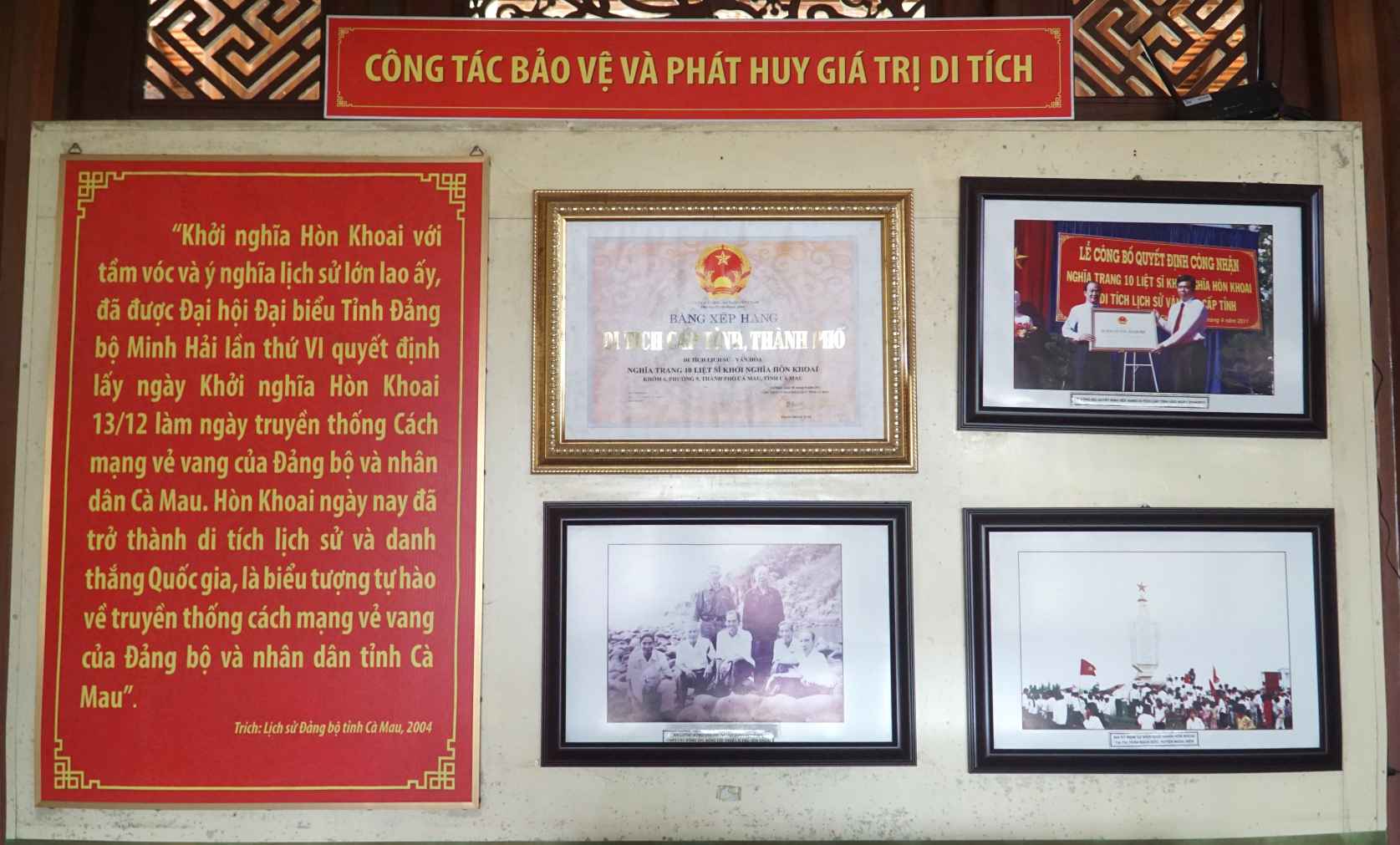 Su kien khoi nghia Hon Khoai duoc Ca Mau chon lam ngay truyen thong cua tinh. Anh: Nhat Ho