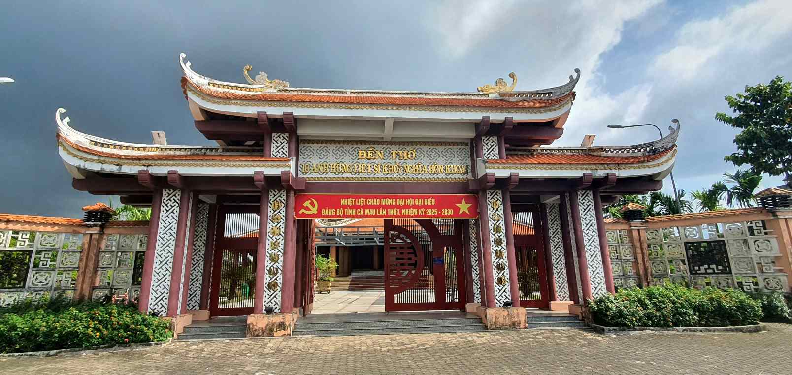 The temple of 10 Heroes and Martyrs of the Hon Khoai uprising in Ca Mau. Photo: Nhat Ho