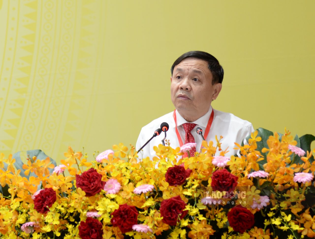 Ong Phan Van Thang - Pho Bi thu Tinh uy, Chu tich Uy ban Mat tran To quoc Viet Nam tinh Dong Thap duoc dai hoi tin nhiem giu chuc Chu tich Uy ban Mat tran To quoc Viet Nam tinh Dong Thap, nhiem ky 2025-2030. Anh: Thanh Nhan