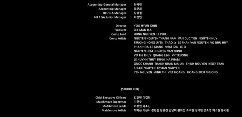 Danh sach 44 nguoi Viet Nam da tham gia san xuat bo phim “Dear X“. Anh: Anh chup man hinh 