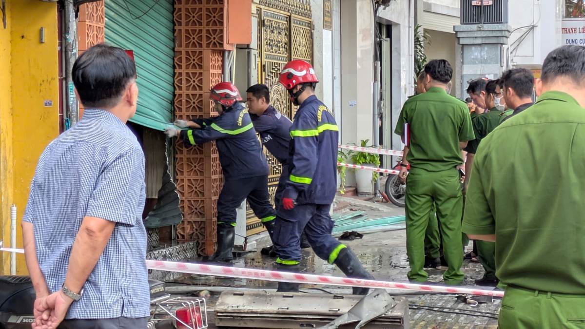 The scene of the fire that killed 4 people and injured 2 others in Ho Chi Minh City. Photo: Anh Tu