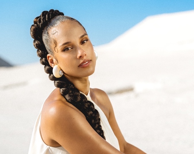 Alicia Keys nu nghe si tung 17 lan duoc trao giai Grammy se bieu dien trong dem trao giai. Anh: VinFuture