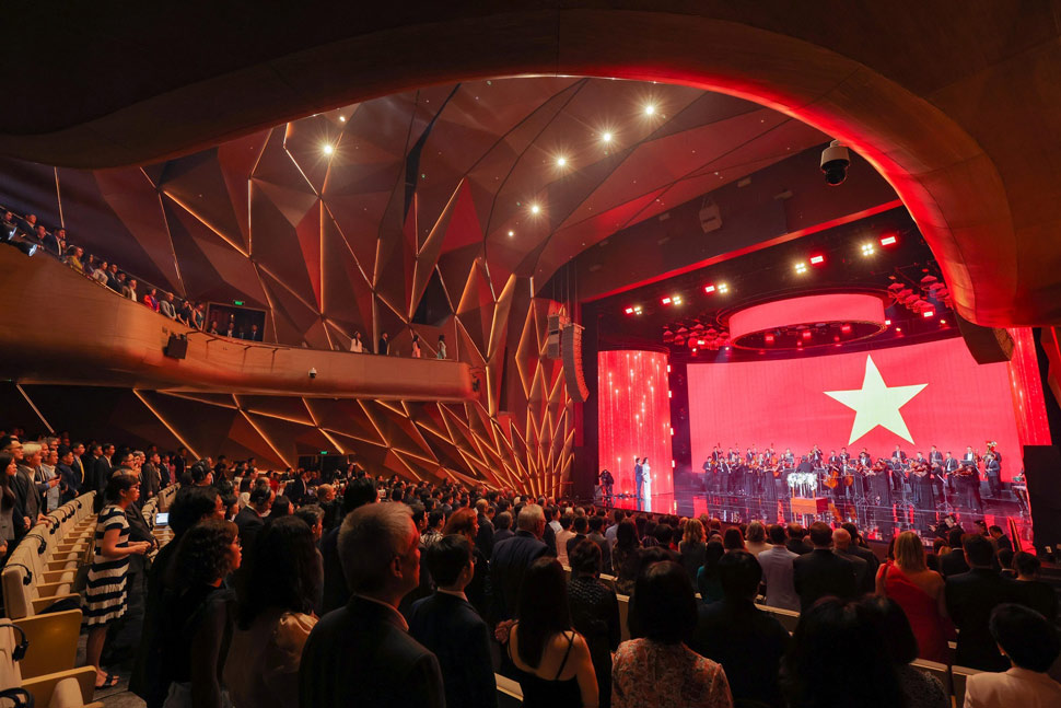 Le trao giai VinFuture 2025 se dien ra vao toi 5.12 tai Nha hat Ho Guom (Ha Noi). Anh: VinFuture