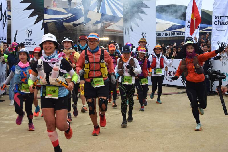 Athletes participating in the 100km distance. Photo: Truong Son