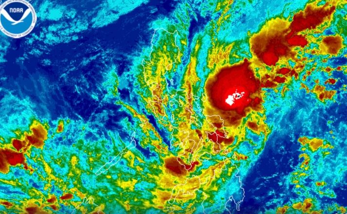 Tropical depression Wilma - the predecessor of storm No. 16 - is expected to bring extremely heavy rain to the Philippines. Photo: NOAA/PAGASA