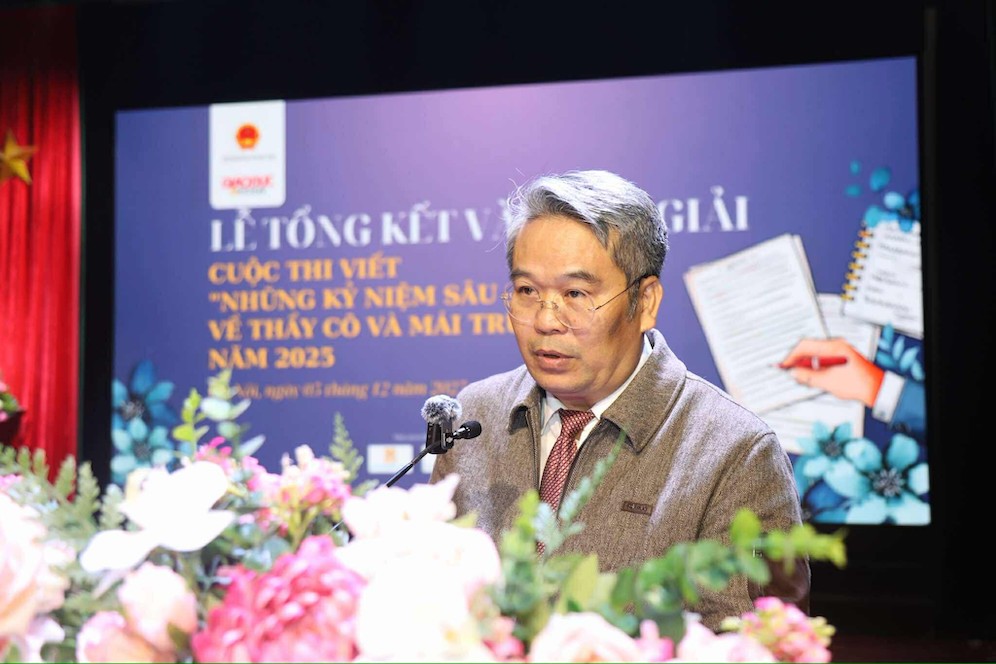 Ong Pham Quynh, Pho Tong bien tap Nha xuat ban Giao duc Viet Nam. Anh: BTC 