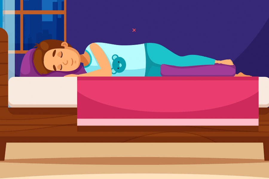 Which sleeping positions are good or harmful to the spine? Graphics: Thien Nhan