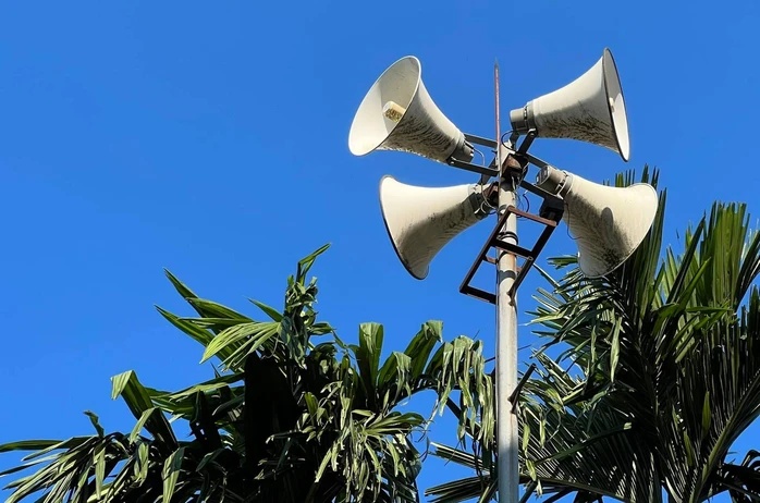 Sistema de altavoces de radio comunitaria. Foto: Ngoc Anh