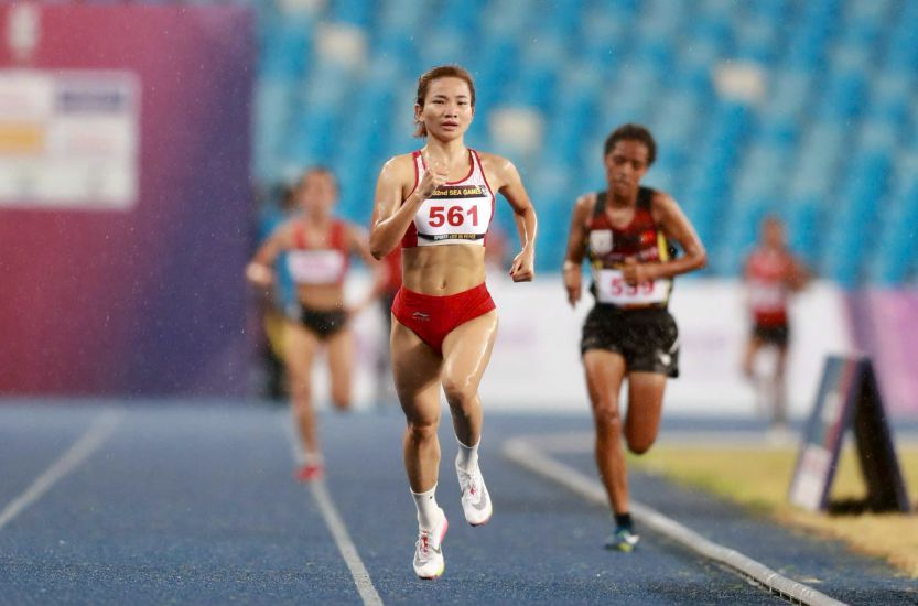 Nguyen Thi Oanh continues to be the Golden Hope of Vietnam's athletics. Photo: Thanh Vu