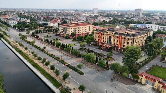 Phuong Pho Hien, tinh Hung Yen nhin tu tren cao. Anh: Phuong Pho Hien