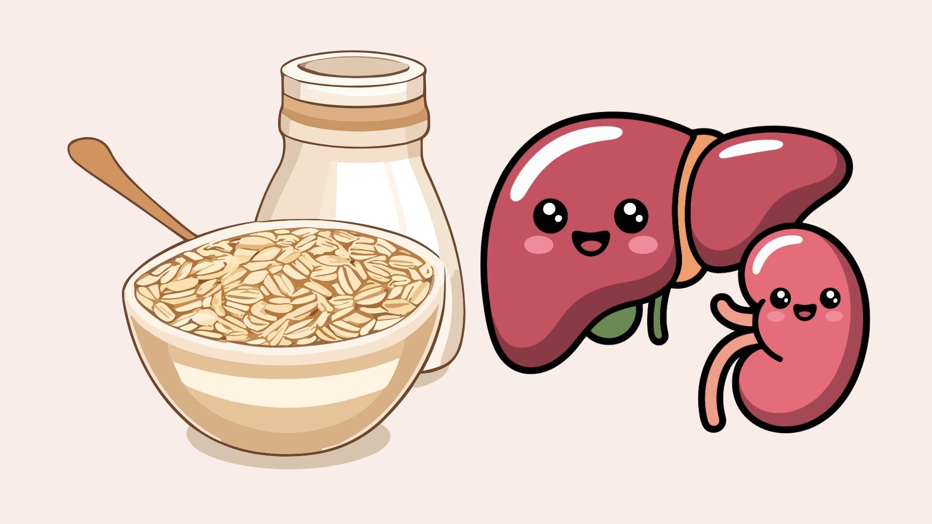 The secret to liver detoxification is extremely simple from oatmeal tea. Graphics: Linh Dan