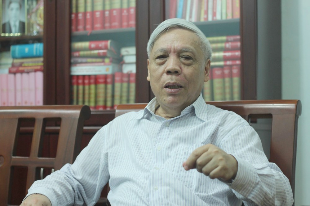PGS.TS Nguyen Trong Phuc - Nguyen Vien truong Vien Lich su Dang (Hoc vien Chinh tri quoc gia Ho Chi Minh). Anh: Tran Vuong