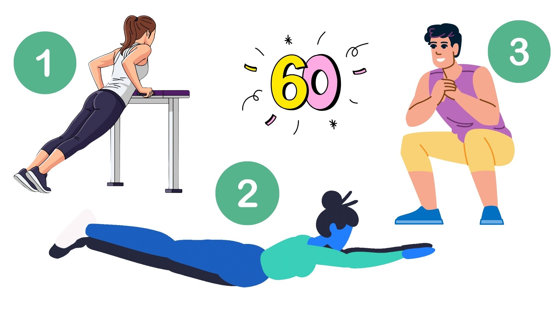 Simple exercises to help recover muscles after 60. Graphics: Thanh Thanh
