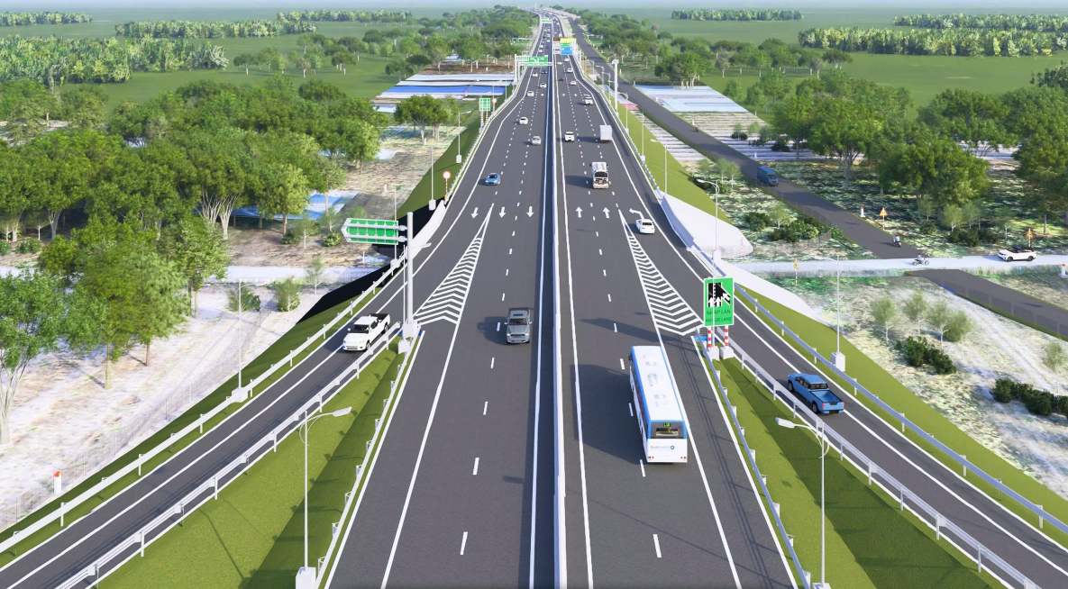 Phối cảnh dự án đường Vành đai 4 TPHCM. Ảnh: Đình Trọng