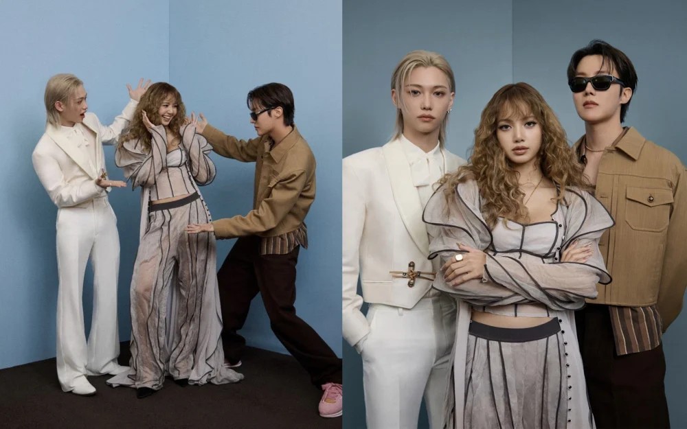 リサ・ブラックピンク、フェリックス・ストレイ・キッズ、そしてJ-Hope BTS。写真：ロッテ.