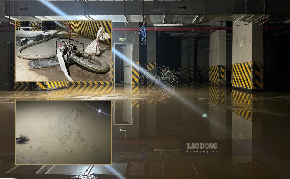 Ham xe chung cu van nuoc va bun