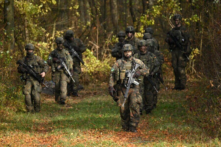 German military soldiers in Ahlen, the western part of the country. Photo: AFP