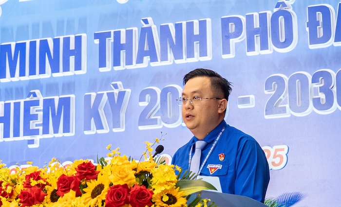 Mr. Le Cong Hung will continue to hold the position of Secretary of the City Youth Union for the 2025-2030 term. Photo: My Linh