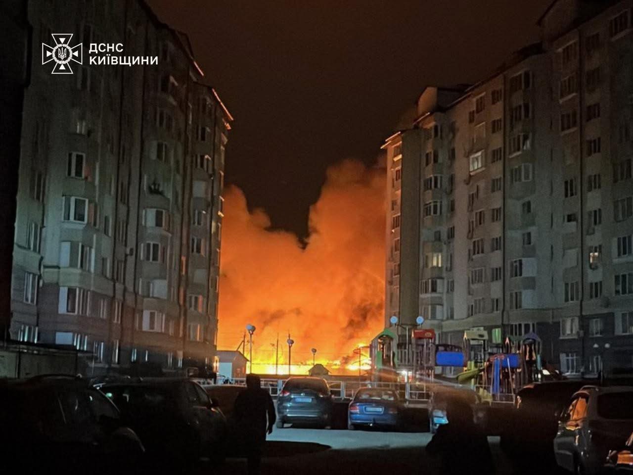 One of the areas in Ukraine that was attacked during the Russian airstrike in the early morning of December 6. Photo: Ministry of Community and Area Development of Ukraine