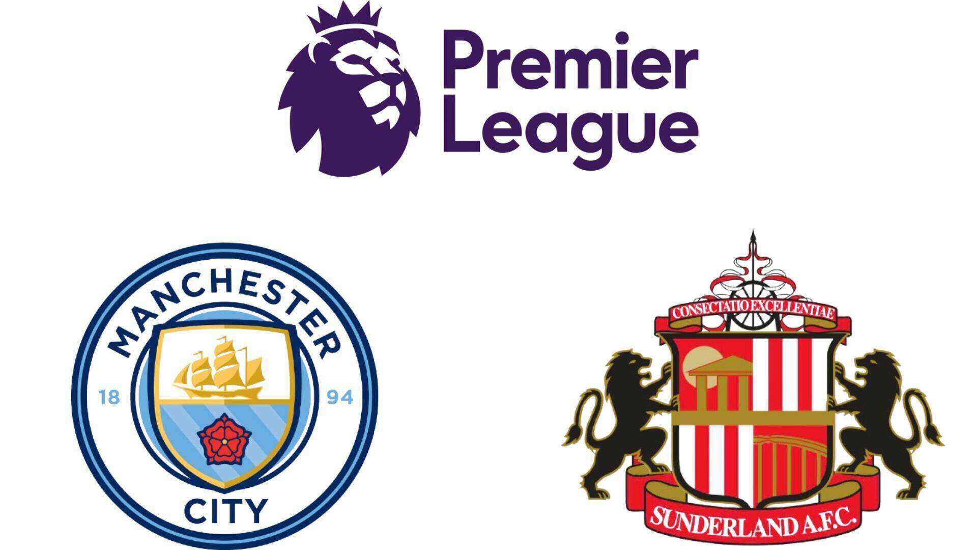 El Man City se enfrenta al Sunderland en la Premier League. Grafico: Van An